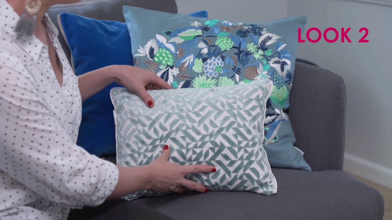 Interiors Addict sofa styling 2 ways with Designers Guild